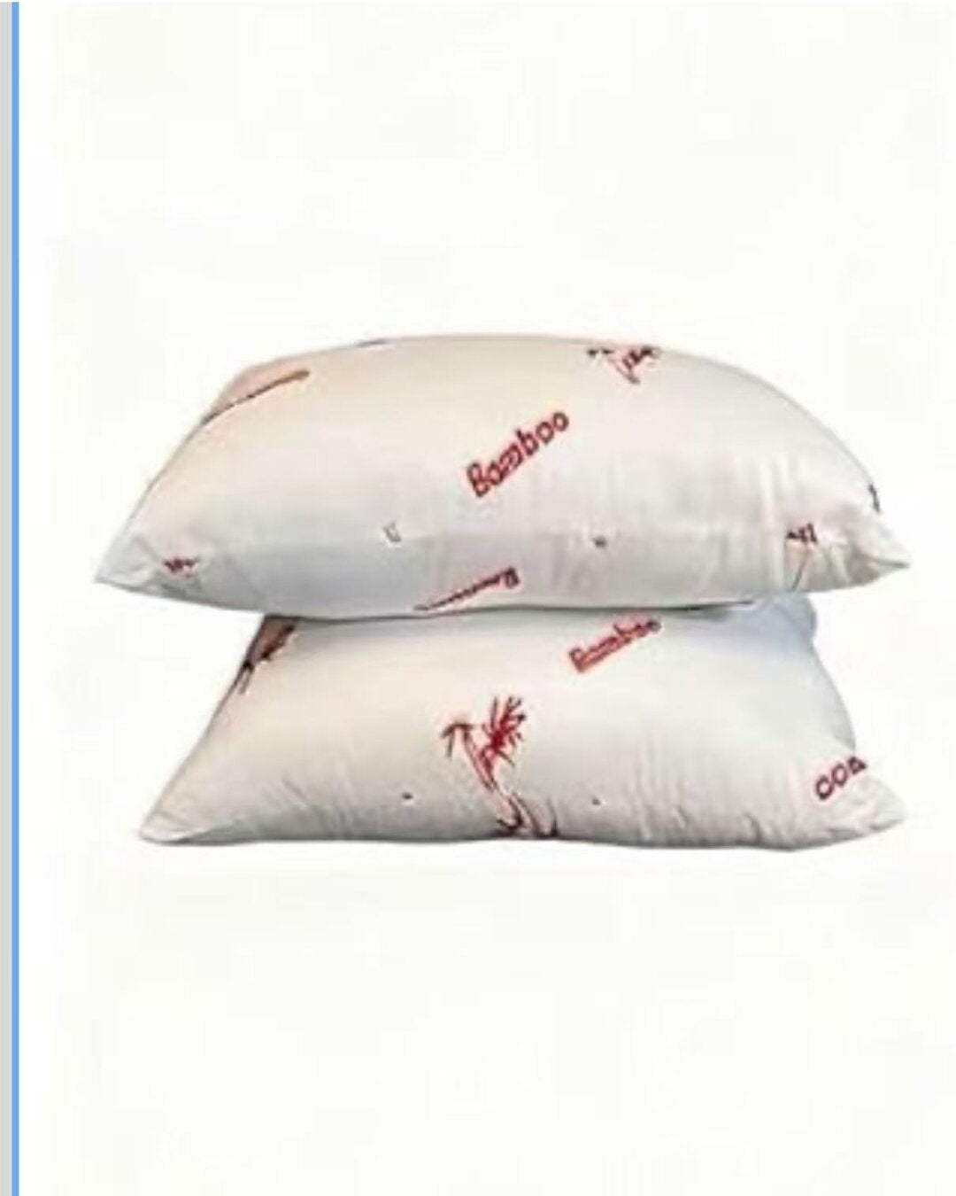 2x Standard Pillows 100% Filled with Cotton